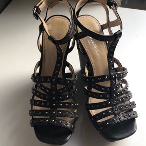 Black studded Kenneth  cole wedges